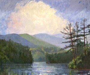 Timpson Creek Gallery/Libby Matthews "Big Burton" oil on canvas - Northeast Georgia Arts Tour