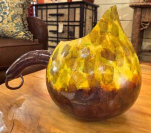 Timpson Creek Gallery/Susan Davis gourd pitcher - Northeast Georgia Arts Tour