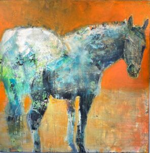 Timpson Creek Gallery/Susan Easton Burns "Horse" oil on canvas - Northeast Georgia Arts Tour