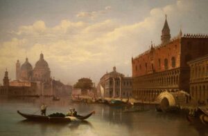 Mason-Scharfenstein Museum of Art at Piedmont University/The Doges Palace and the Water Front in Venice by Marchand - Northeast Georgia Arts Tour